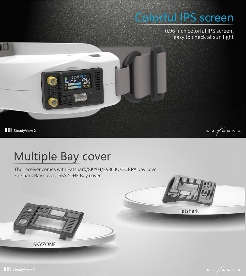 SKYZONE Steadyview X 5/5.8G Re - огляд і ціна Skyzone Steadyview X Receiver Module